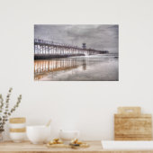 Siegel Beach Pier Poster (Küche)