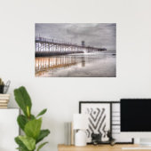 Siegel Beach Pier Poster (Heimbüro)