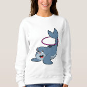 Siegel bei Fitness mit Reifen der Fitness.PNG Sweatshirt (Vorderseite)