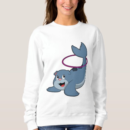 Siegel bei Fitness mit Reifen der Fitness.PNG Sweatshirt (Vorderseite)