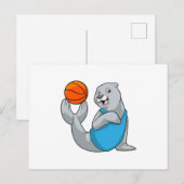Siegel beim Basketball Sports Postkarte (Vorne/Hinten)