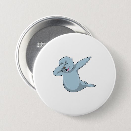 Siegel beim Hip Hop Dance Dab Button (Vorne & Hinten)