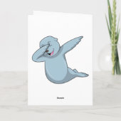 Siegel beim Hip Hop Dance Dab Karte (Rückseite)