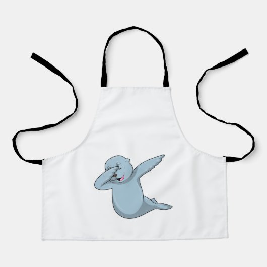 Siegel beim Hip Hop Dance Dab Schürze (Vorderseite)