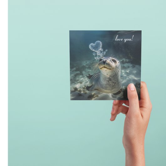 Siegel bläst Herzblasen