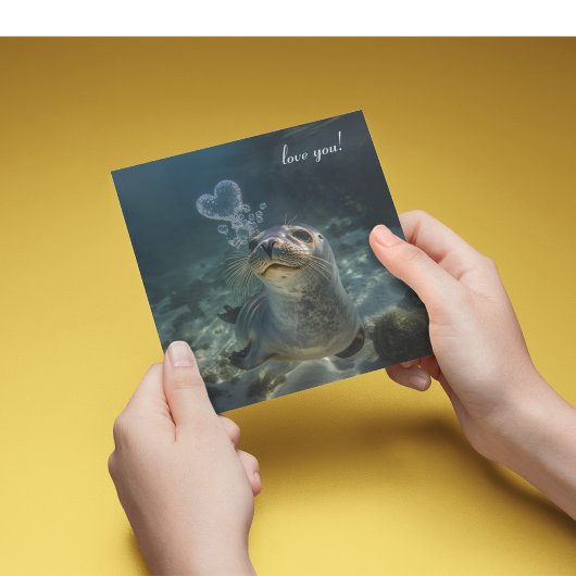 Siegel bläst Herzblasen