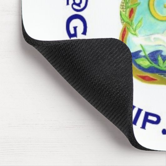 Siegel blaue Wartungstafel Mousepad (Ecke)