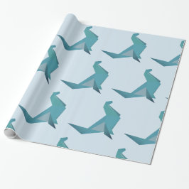 Siegel Blue Gift Wrapping Paper Geschenkpapier