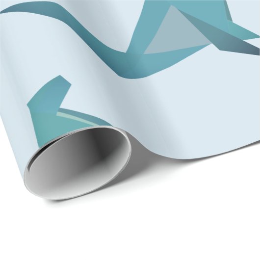 Siegel Blue Gift Wrapping Paper Geschenkpapier (Rolleneckpunkt)