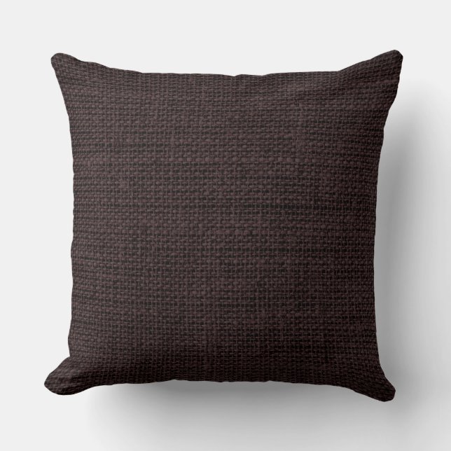Siegel braun Burlap Rustikale Linde Kissen (Vorderseite)