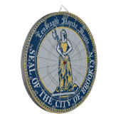 Siegel Brooklyn (Stadtbezirk New York) Dartscheibe (Vorderseite Links)