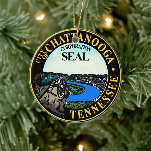 Siegel Chattanooga, Tennessee Keramik Ornament (Baum)