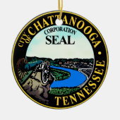 Siegel Chattanooga, Tennessee Keramik Ornament (Vorne)