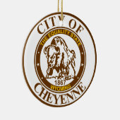 Siegel Cheyenne, Keramik Wyoming Ornament (Rechts)
