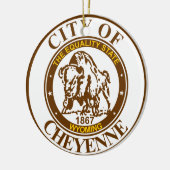 Siegel Cheyenne, Keramik Wyoming Ornament (Links)