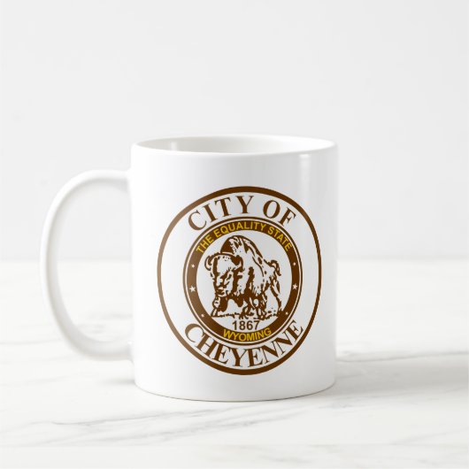 Siegel Cheyenne, Tasse des Wyoming-Kaffees (Links)