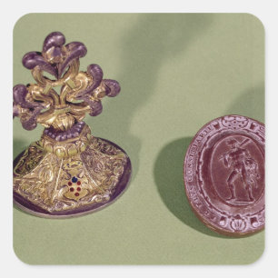 Siegel Cosimo de Medici Quadratischer Aufkleber