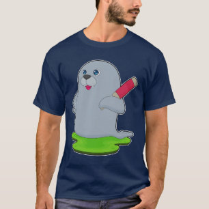 Siegel Cricket Cricket-Schläger T-Shirt