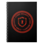 SIEGEL "CYBER SECURITY ABZEICHEN" NOTIZBLOCK (Vorderseite)