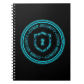 SIEGEL "CYBER SECURITY ABZEICHEN" NOTIZBLOCK (Vorderseite)