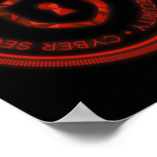 SIEGEL "CYBER SECURITY ABZEICHEN" POSTER (Ecke)