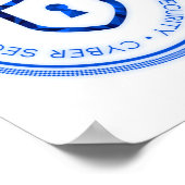 SIEGEL "CYBER SECURITY ABZEICHEN" POSTER (Ecke)
