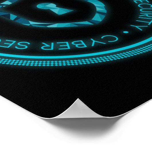 SIEGEL "CYBER SECURITY ABZEICHEN" POSTER (Ecke)