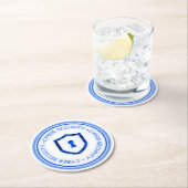 SIEGEL "CYBER SECURITY ABZEICHEN" RUNDER PAPPUNTERSETZER (Vor Ort)