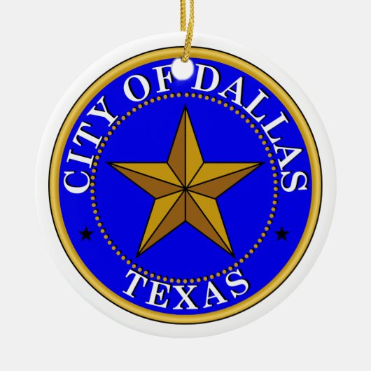 Siegel Dallas Keramikornament (Vorne)