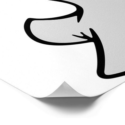 Siegel, das Saxophon spielt Poster (Ecke)