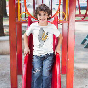 Siegel, das Saxophon spielt T-Shirt