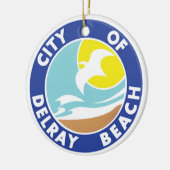 Siegel Delray Beach, Florida Keramik Ornament (Links)