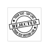 Siegel der abgewiesenen Personalisierten Holzkunst Gummistempel (Prägung)