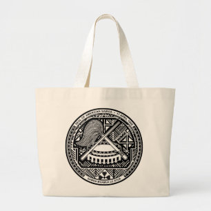 Siegel der amerikanischen Samoa-Tote-Tasche Jumbo Stoffbeutel