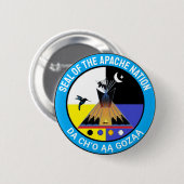 Siegel der Apache-Nation Button (Vorne & Hinten)