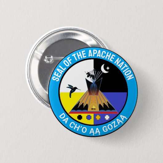 Siegel der Apache-Nation Button (Vorne & Hinten)