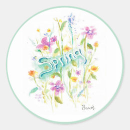 Siegel der Aufkleber für die runde Blume