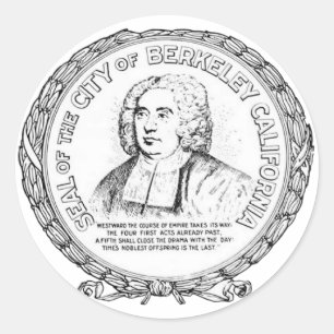 Siegel der Berkeley Round Stickers
