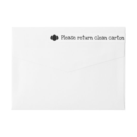 Siegel der Eierkarton Datum der Verpackung Das Ei  (Rückseite)