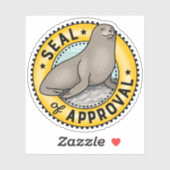 Siegel der Genehmigung Aufkleber (Blatt)