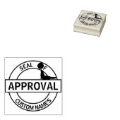 Siegel der Genehmigung Gummistempel (Stempel)