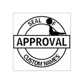 Siegel der Genehmigung Gummistempel (Prägung)