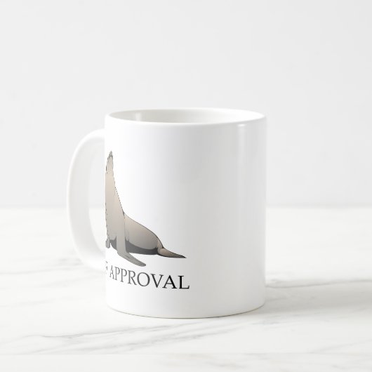 Siegel der Genehmigung Kaffeetasse (Vorderseite Links)