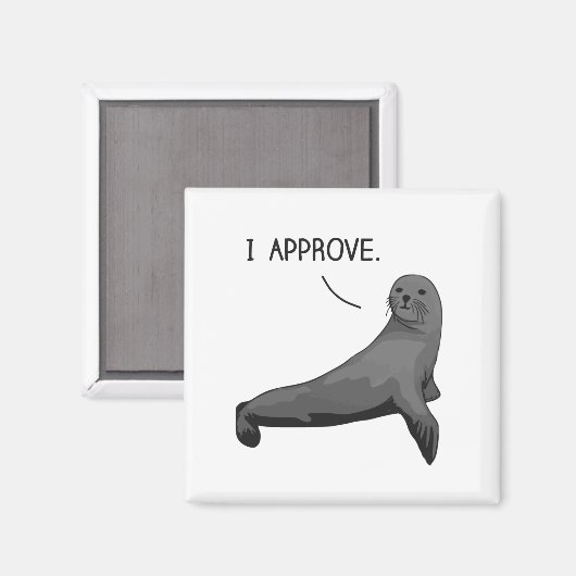 Siegel der Genehmigung Magnet (Vorderseite/Rückseite)