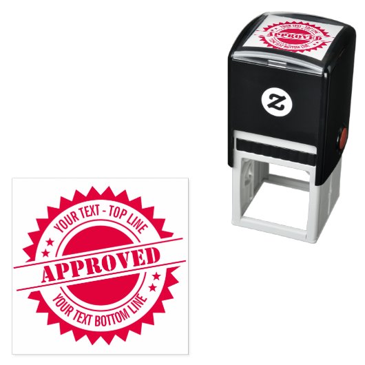 Siegel der Genehmigung oder anderes Siegel Permastempel (Beispiel)