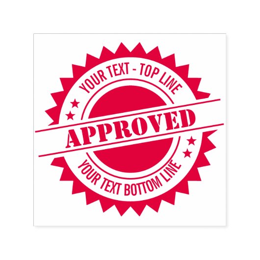 Siegel der Genehmigung oder anderes Siegel Permastempel (Design)