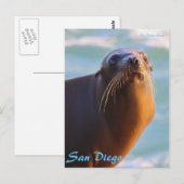 Siegel der Genehmigung Postkarte (Vorne/Hinten)