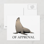 Siegel der Genehmigung Postkarte (Vorne/Hinten)