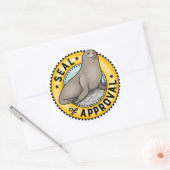 Siegel der Genehmigung Runder Aufkleber (Umschlag)