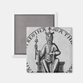 Siegel der Kaiserin Matilda Magnet (Vorderseite/Rückseite)